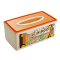 Cartoon Design Printed Plastic Rectangle Tissue Box (ZJH023)